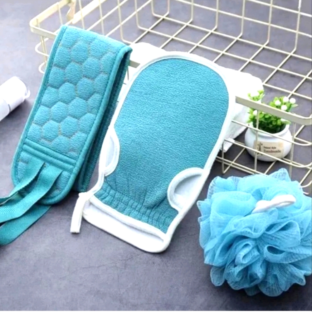 Sea Blue Bath & Shower Care Scrub Set